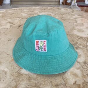 OBEY Rhythm Flat Top Bucket Hat Mint & White Unisex